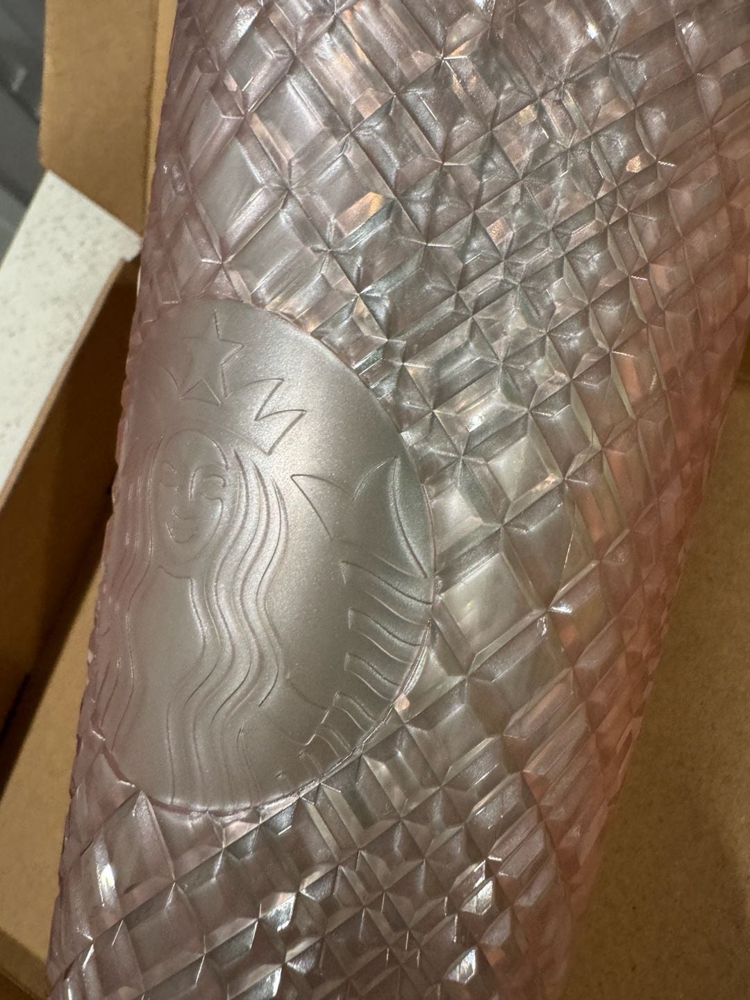 Starbucks Jeweled Pearl Pink and Jade Green Venti Tumbler 2