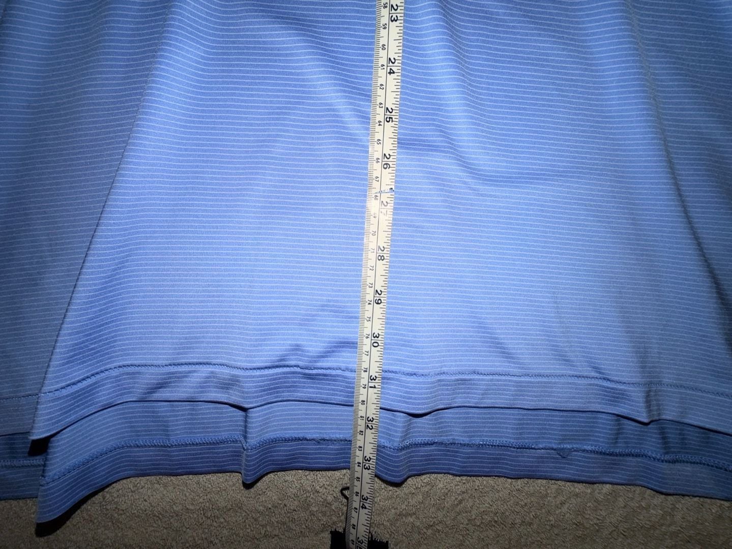 Peter Millar Sea Island Polo Shirt Size L Blue Striped Golf 6