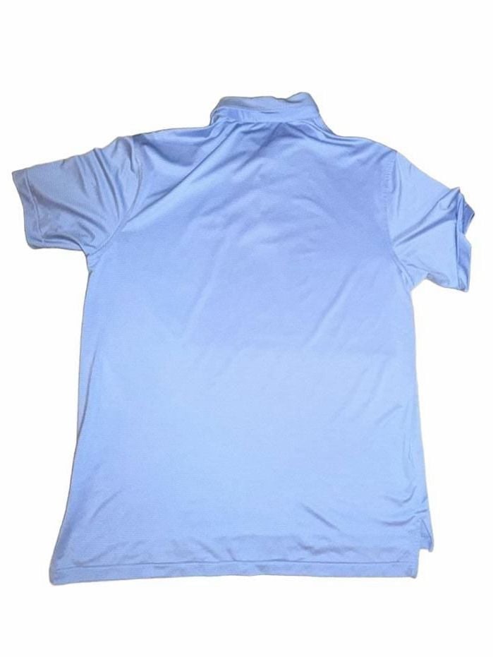 Peter Millar Sea Island Polo Shirt Size L Blue Striped Golf 7