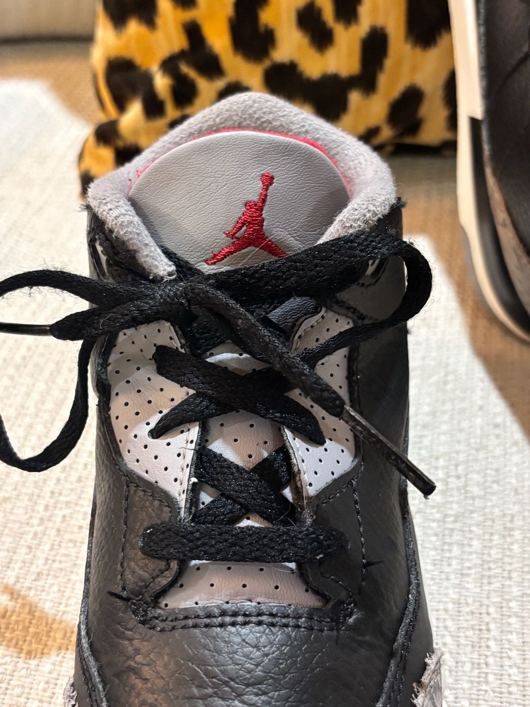 Jordan 3 Retro Black Cement Toddler Shoes 8