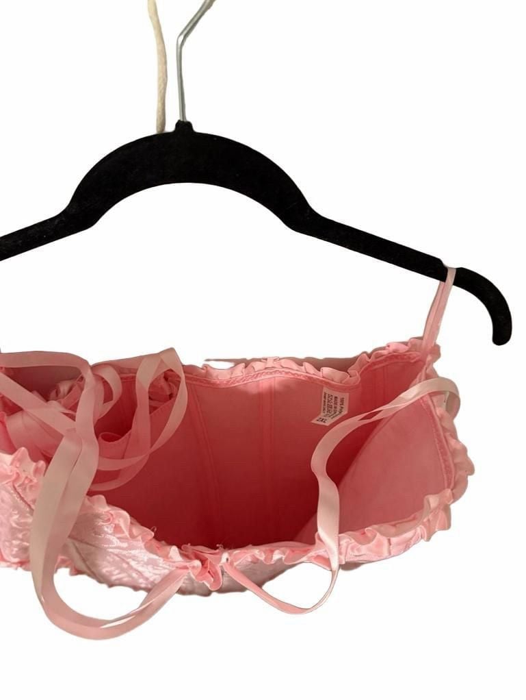 Pink Brocade Corset Size 2XL 5