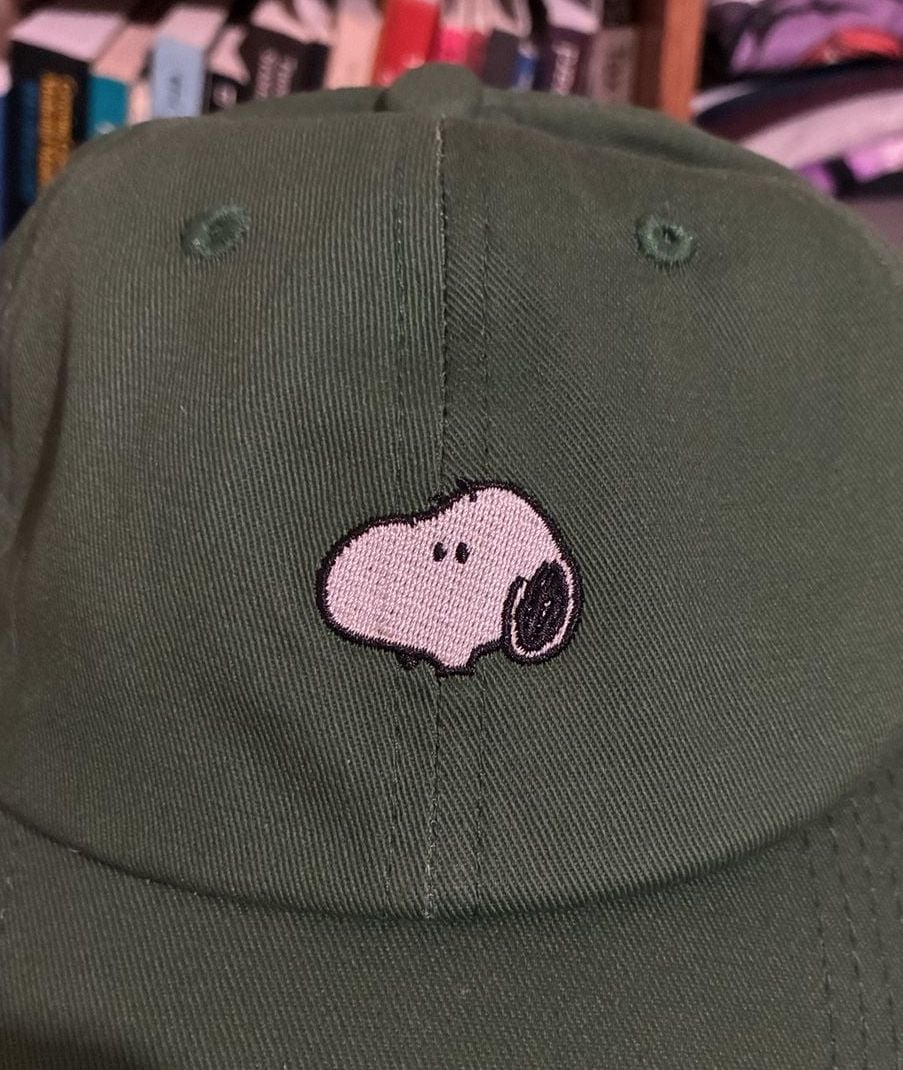 Three Potato Four Peanuts Snoopy Hat Green Baseball Cap 4