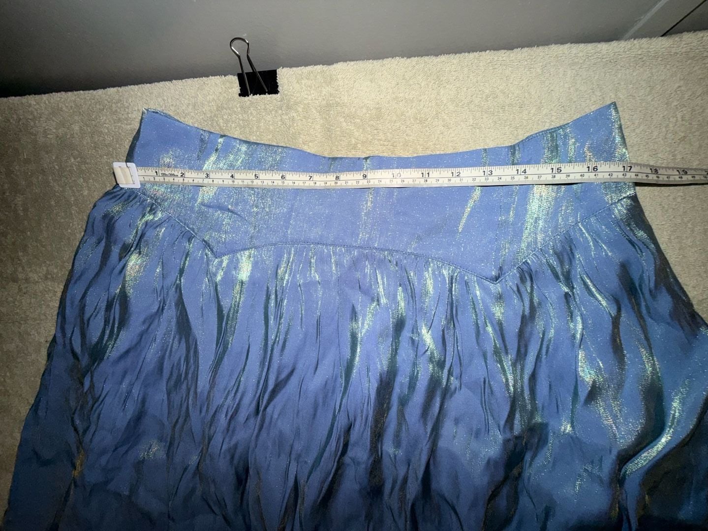 NWT Halara Metallic Skirt Blue Size XL 5