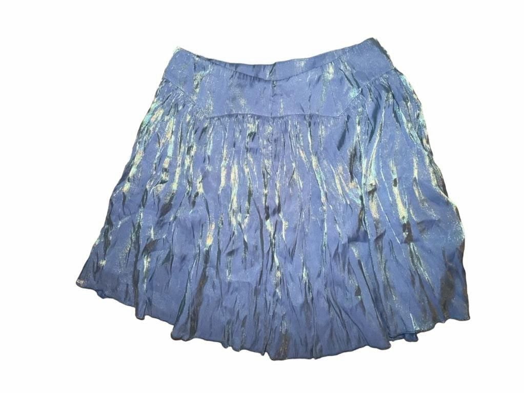NWT Halara Metallic Skirt Blue Size XL 7