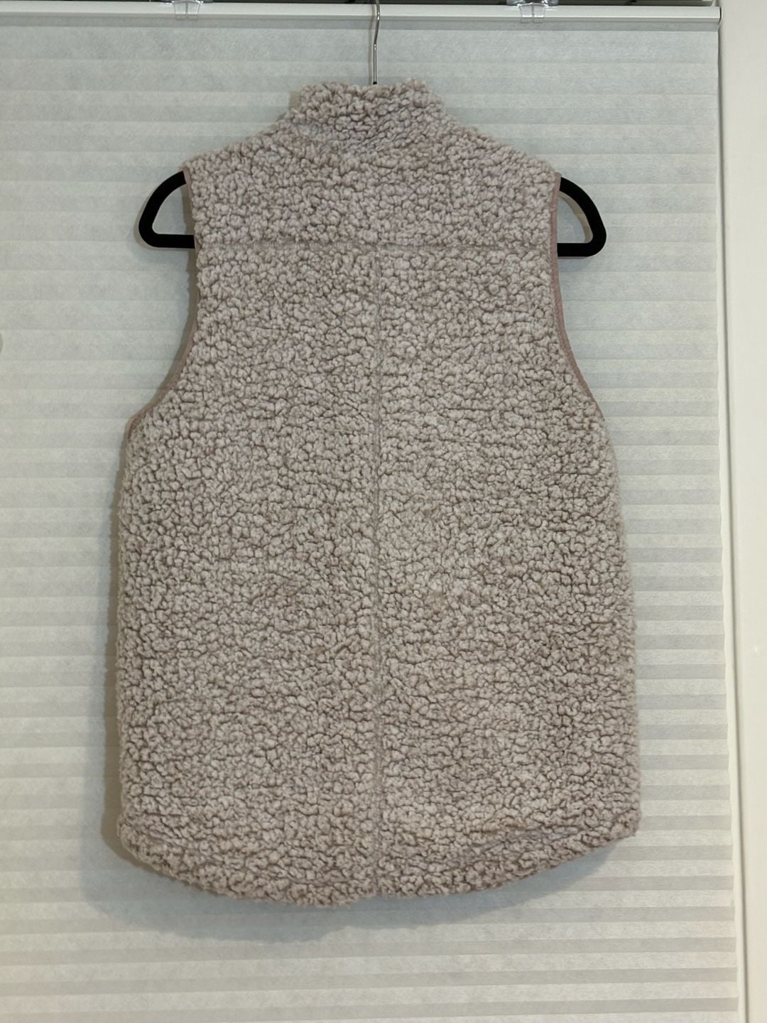 Thread + Supply Sherpa Vest Size Medium Smoke Rose Fleece 5