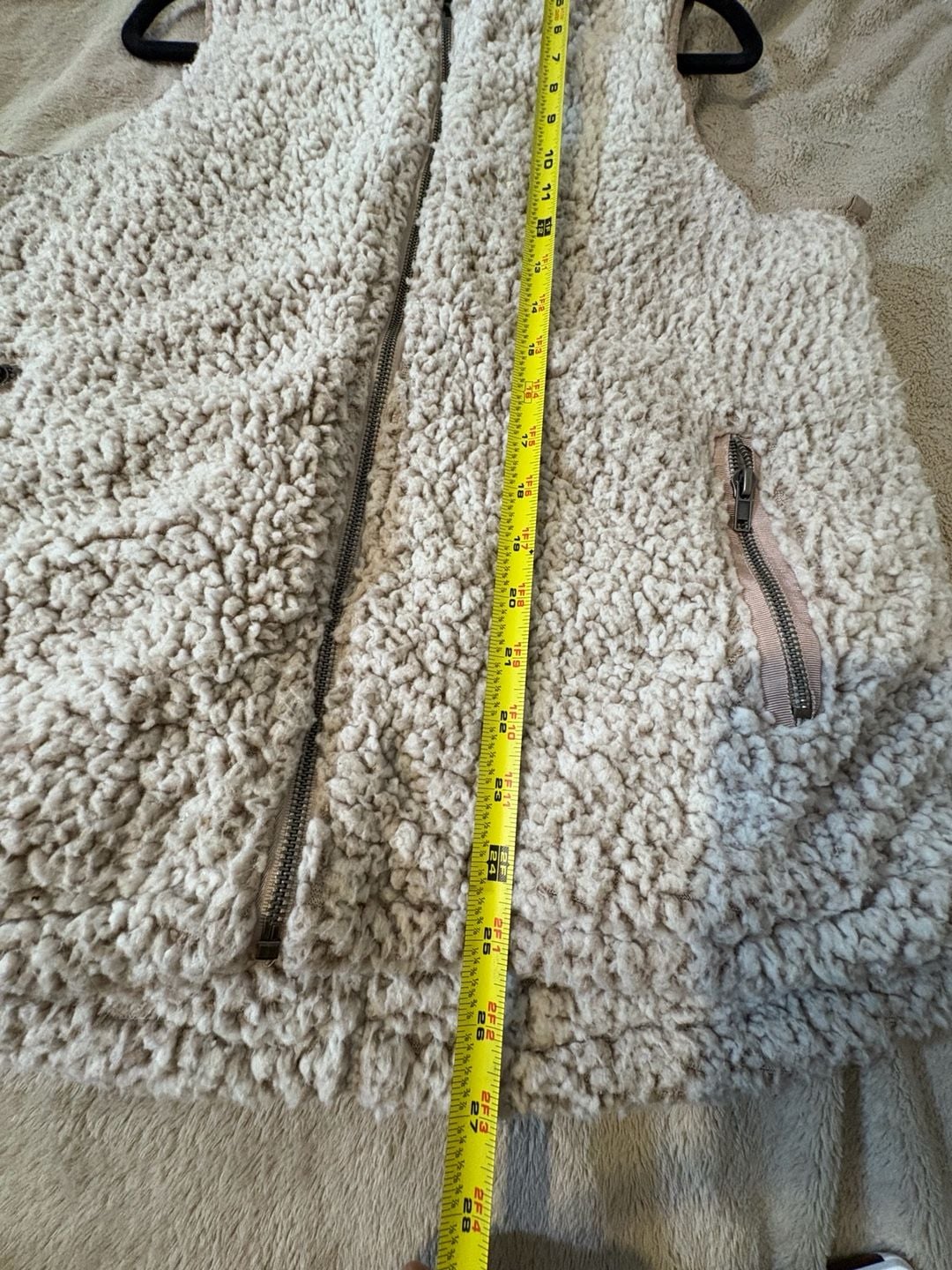Thread + Supply Sherpa Vest Size Medium Smoke Rose Fleece 7