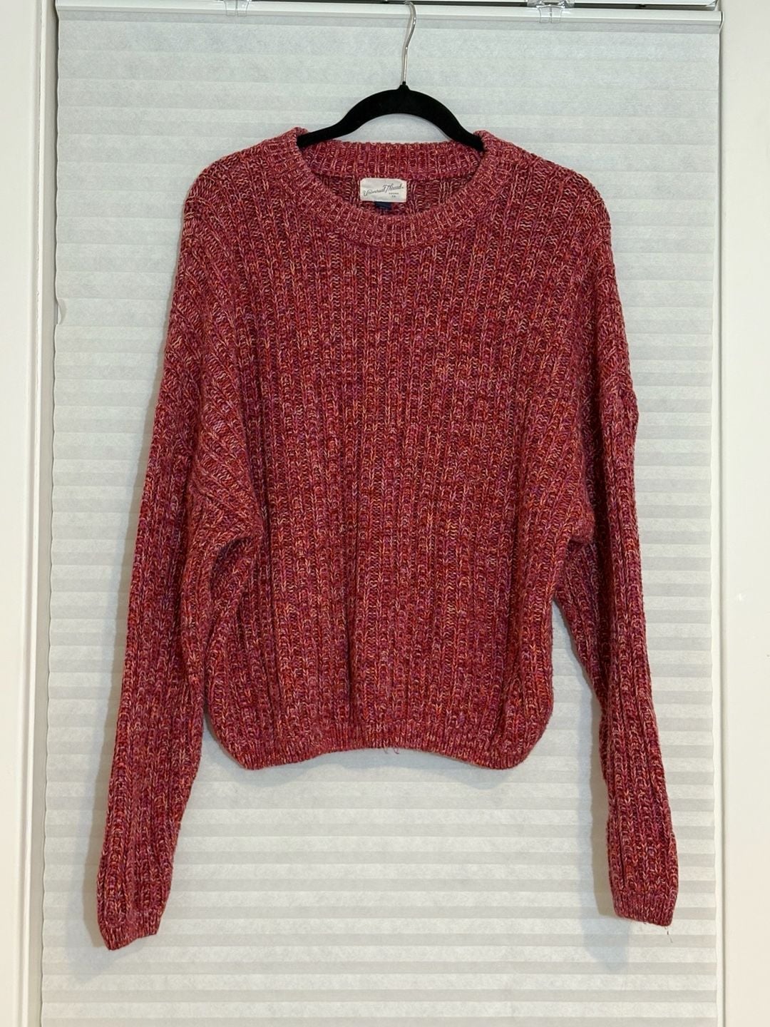 Universal Thread Chunky Knit Sweater Red 2