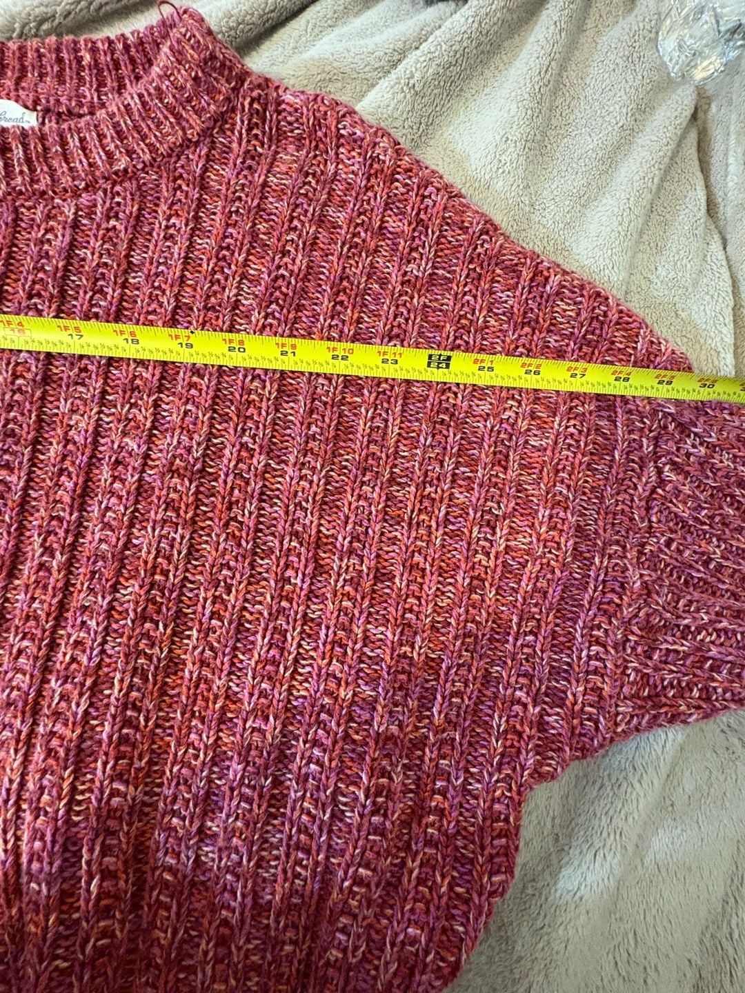 Universal Thread Chunky Knit Sweater Red 6