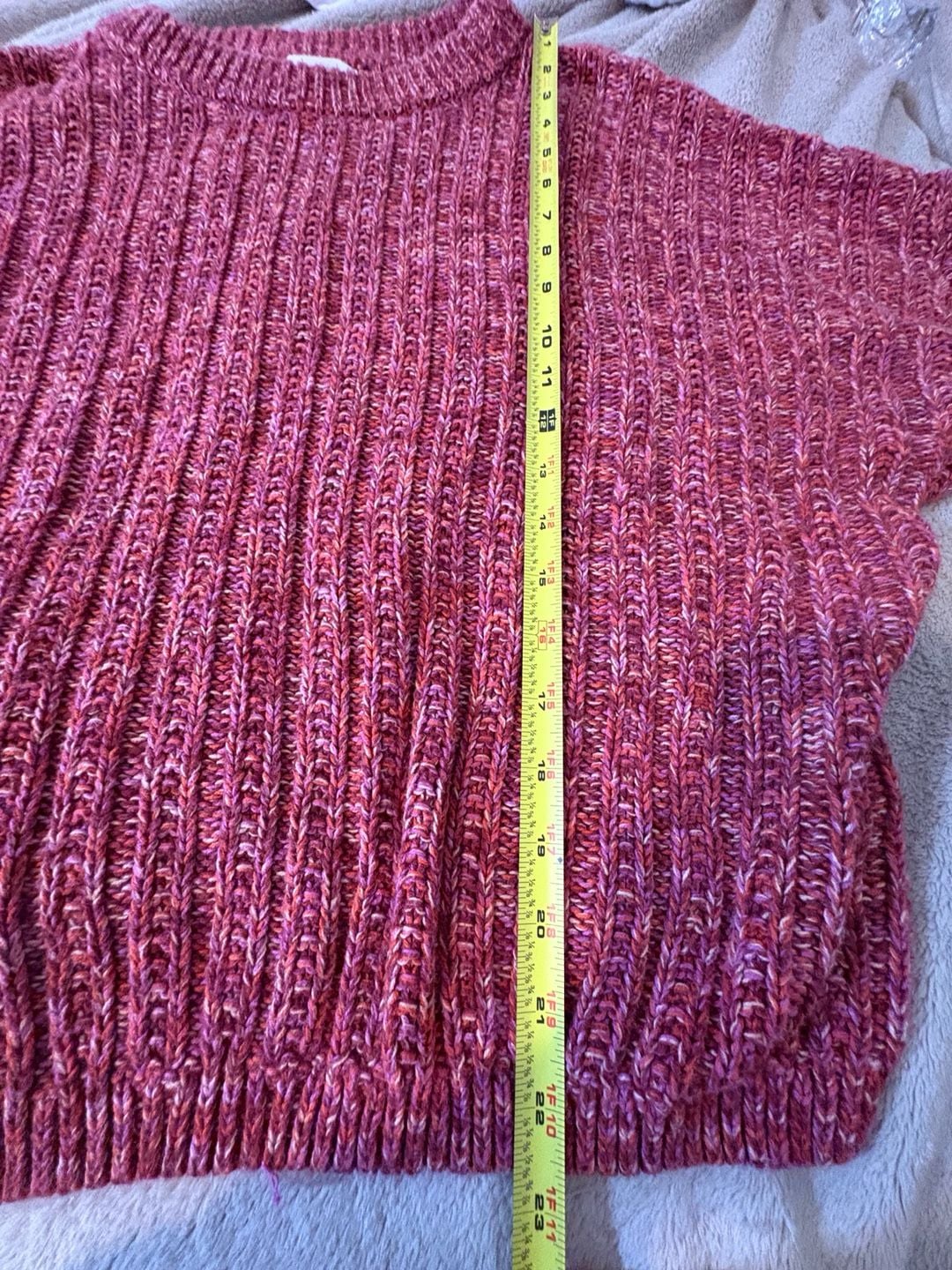Universal Thread Chunky Knit Sweater Red 8