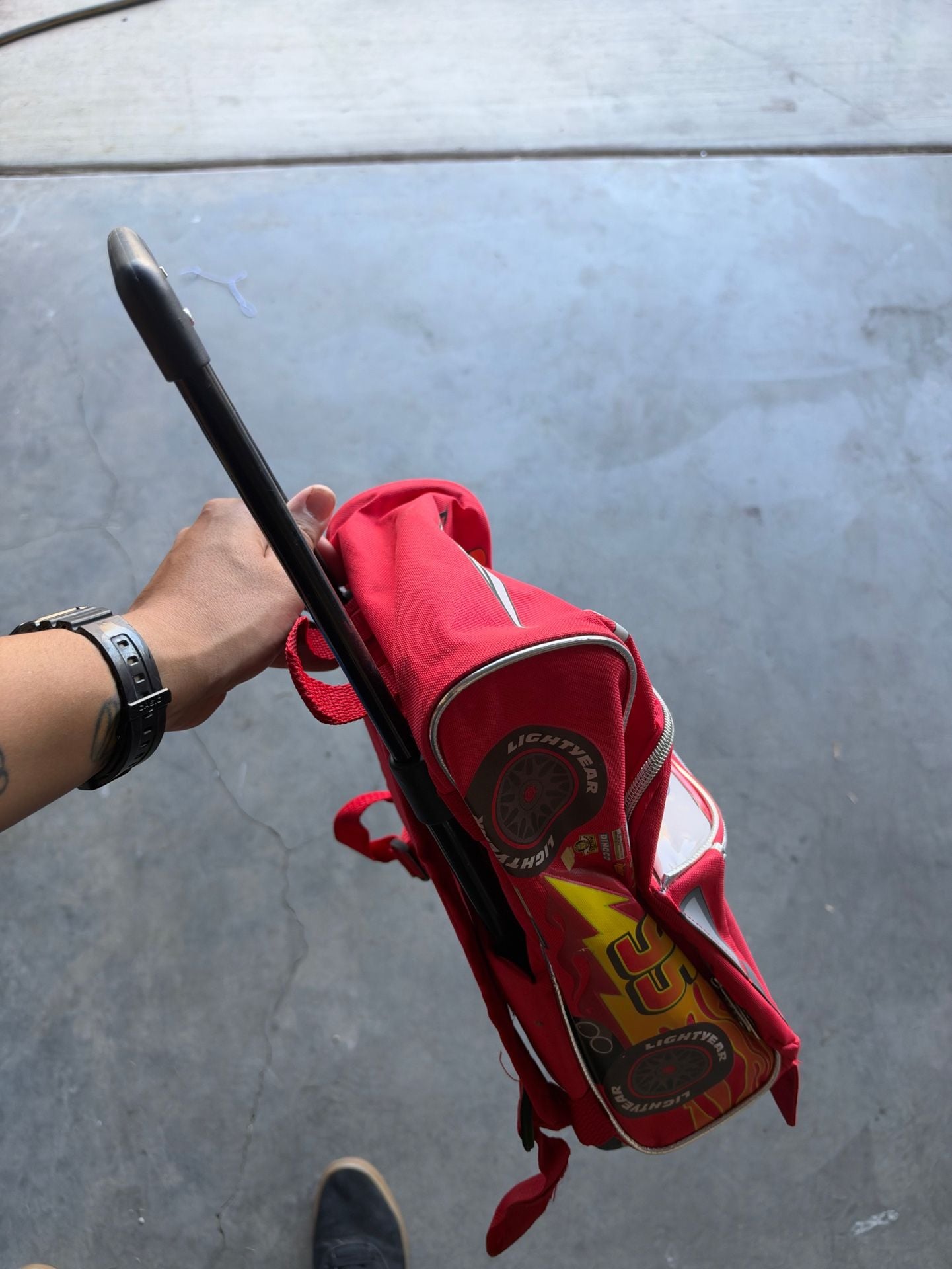 Disney Pixar Cars Lightning McQueen Rolling Backpack 2
