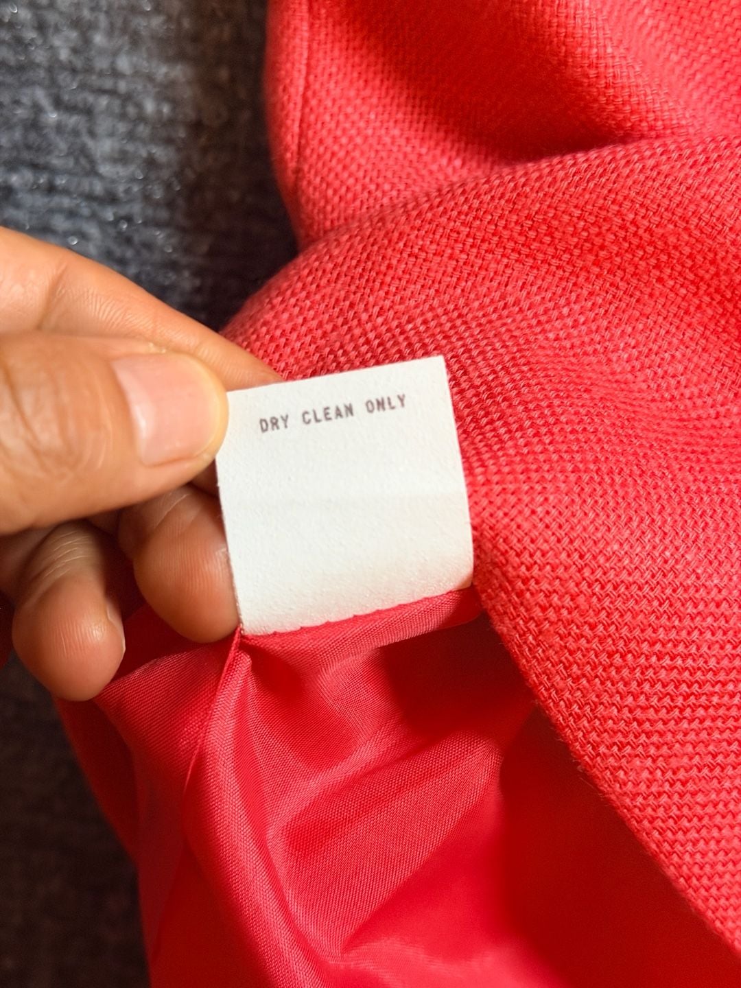 Donna Ricco New Vintage Coral Pink White Button 10