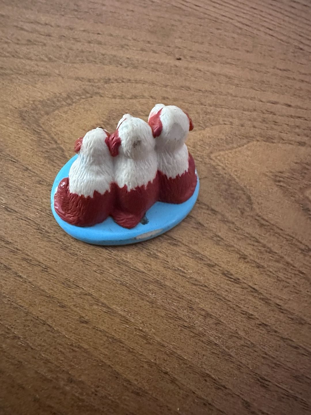 Mattel Puppy Figurine Three Dogs On Blue Base 2001 3