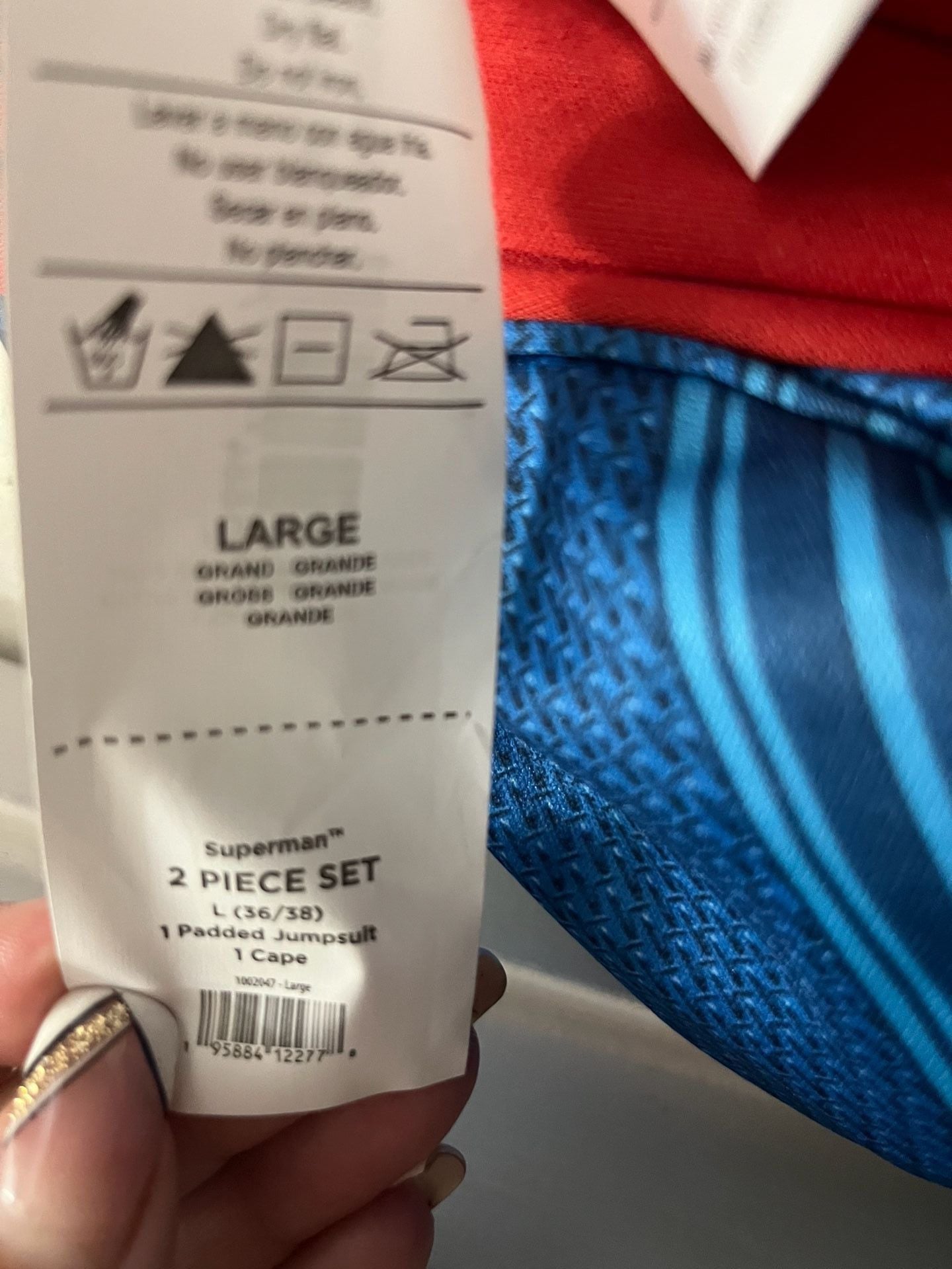 Superman Costume Large Mens 4