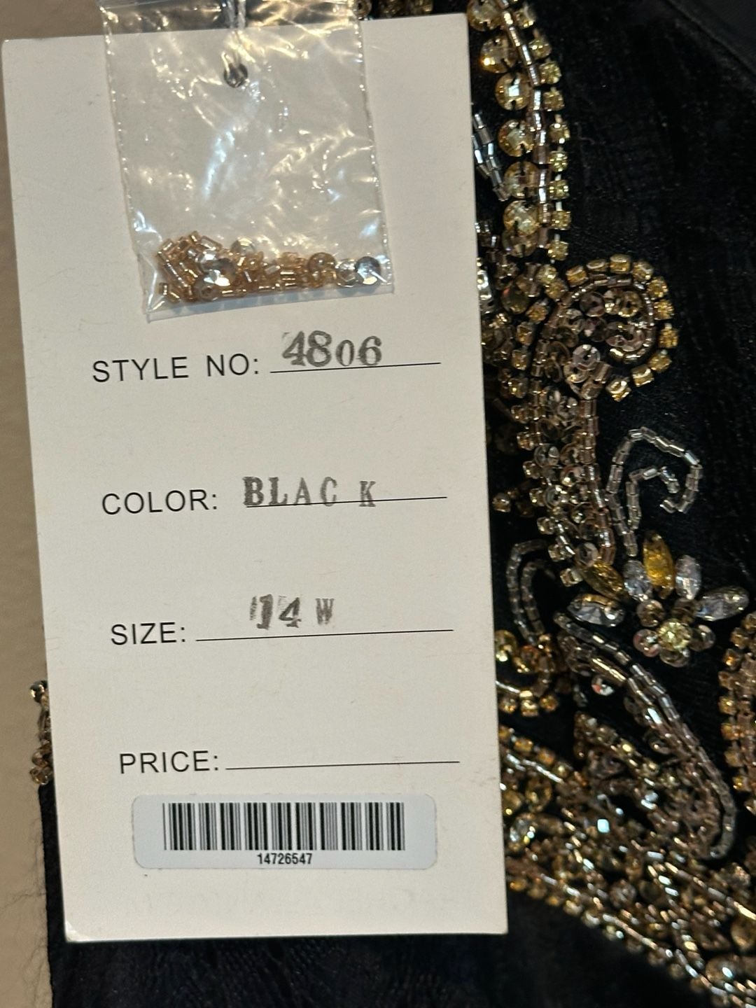 Rachel Allan Black Lace Gold Beaded Halter Cocktail Wedding Guest Dress Size 14 10