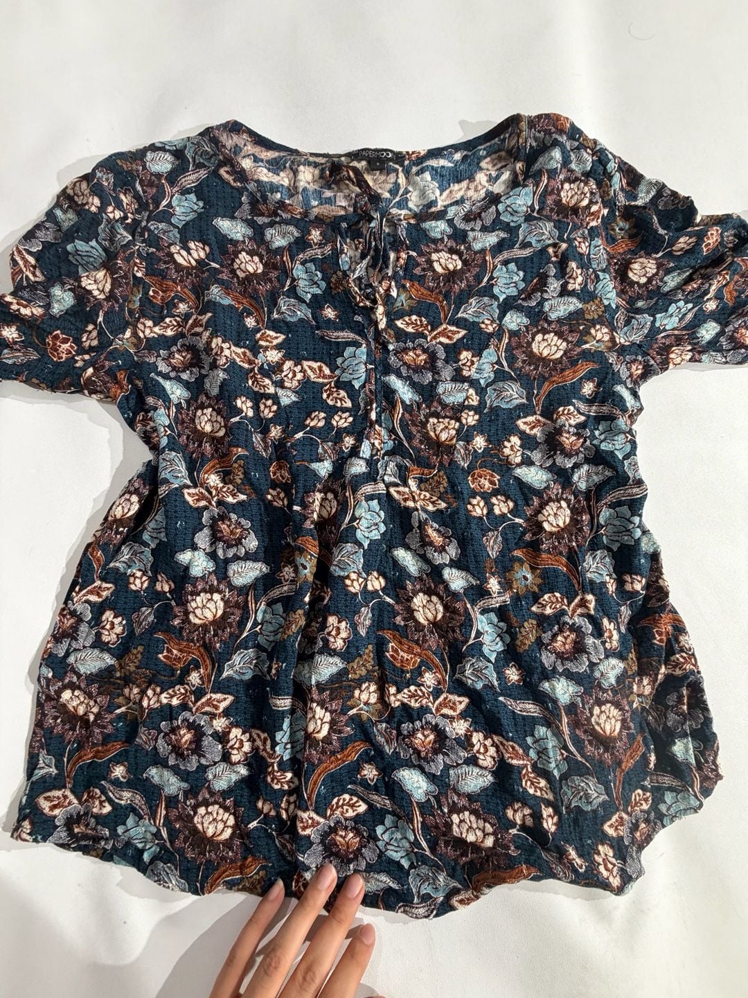 Papermoon Floral Long Sleeve Blouse Size S 6