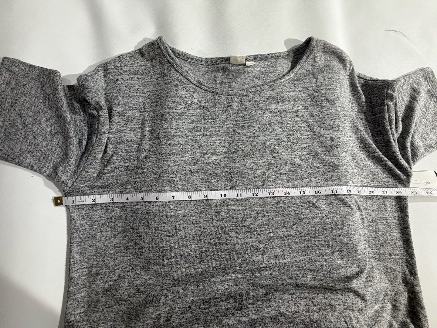 GAP Grey Heathered Short Sleeve Knit T-Shirt Top Size L 5
