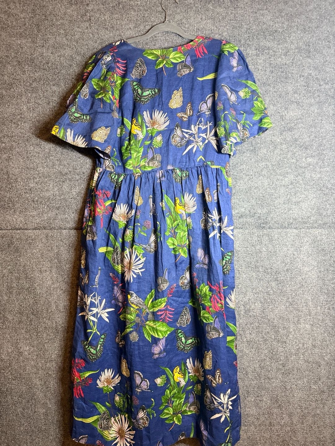 J.McLaughlin Annora New DressSize L Navy Jardin Mariposa 5
