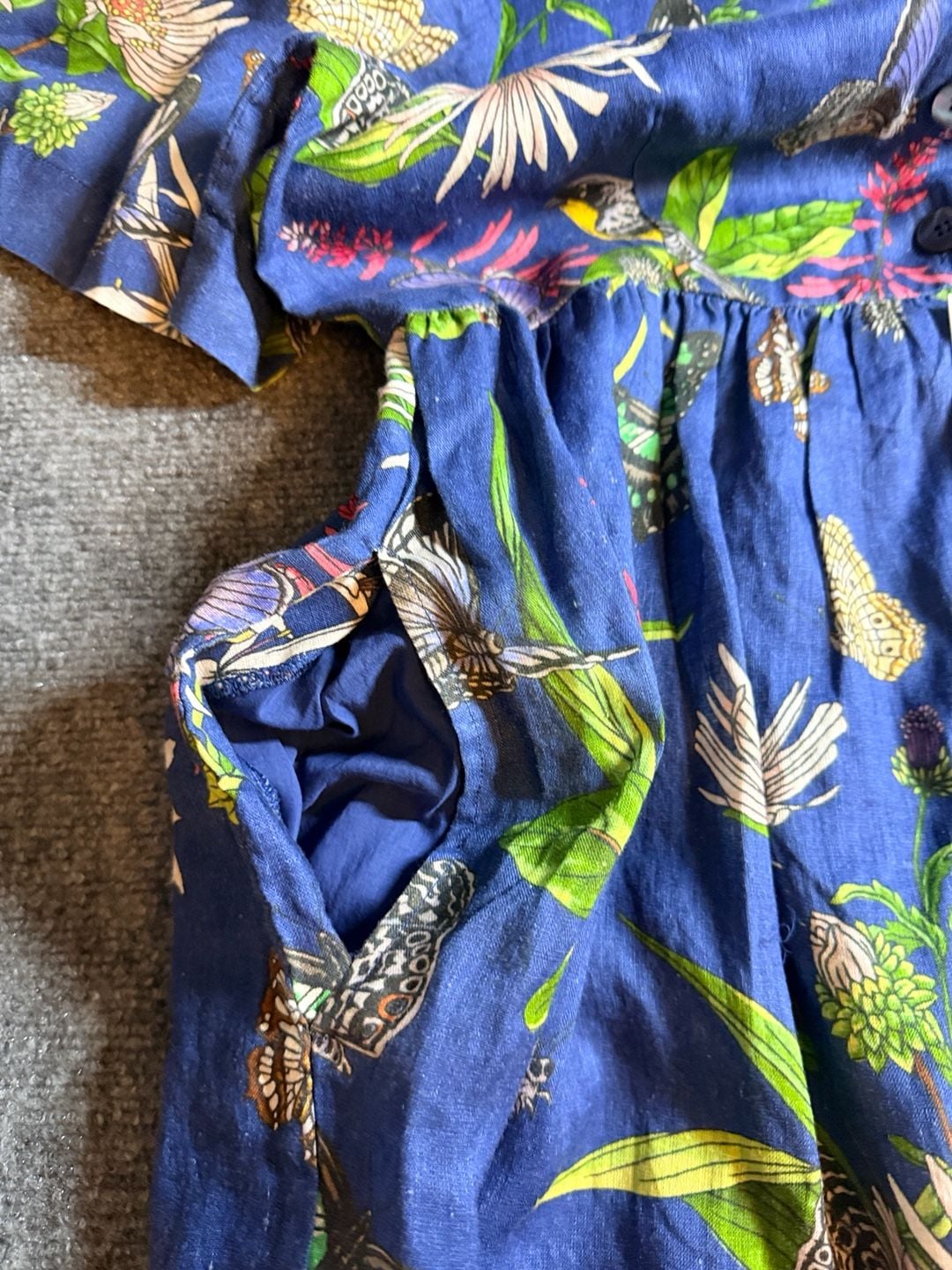J.McLaughlin Annora New DressSize L Navy Jardin Mariposa 8