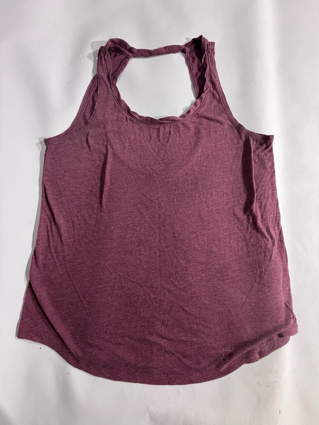 Nike Dri-Fit Purple Heathered Keyhole Back Tank Top Womens Size S 2