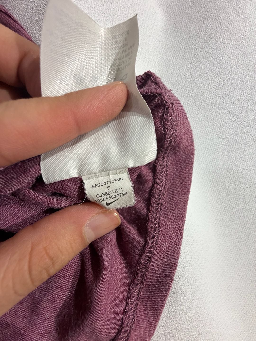 Nike Dri-Fit Purple Heathered Keyhole Back Tank Top Womens Size S 4