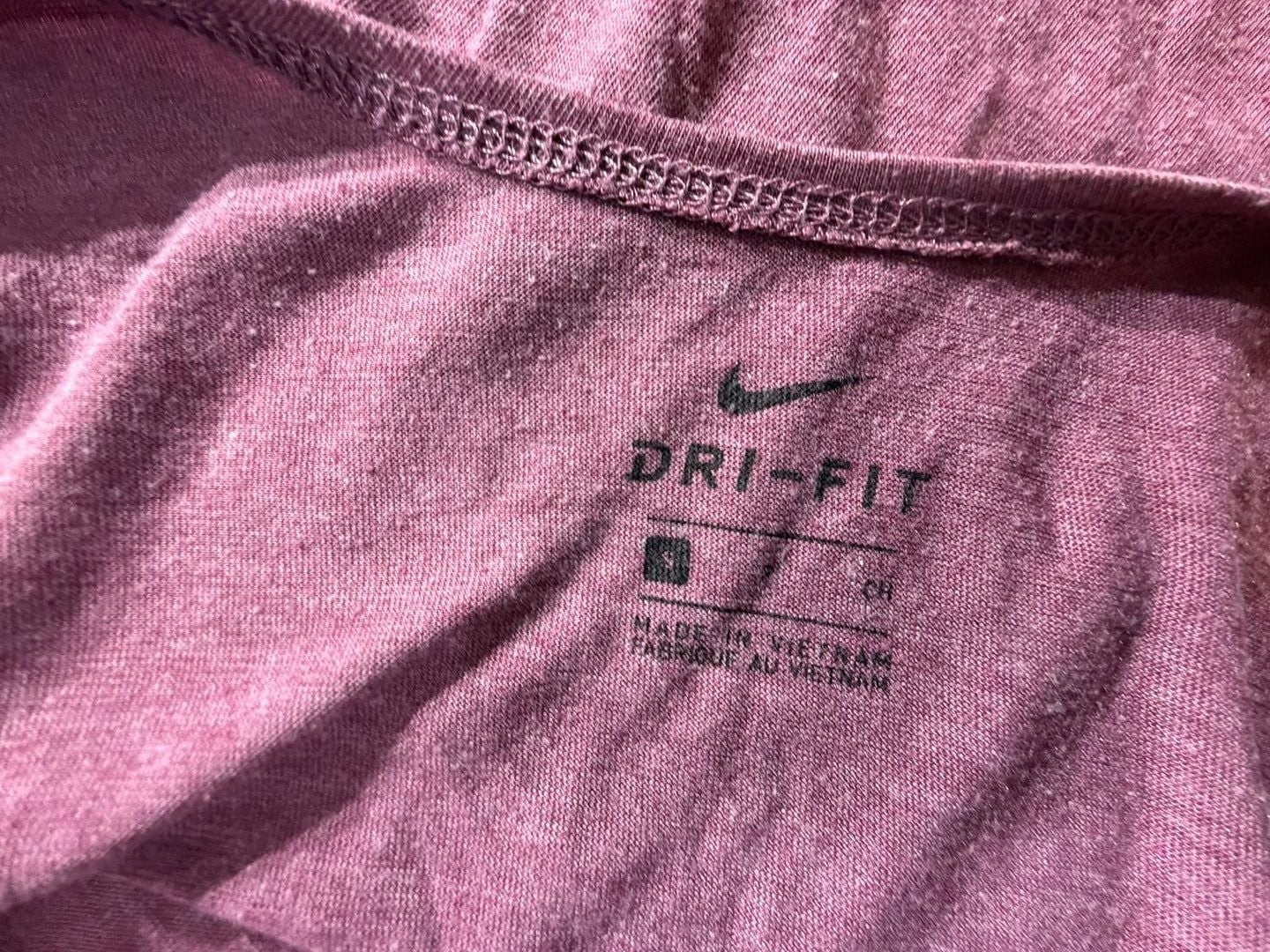 Nike Dri-Fit Purple Heathered Keyhole Back Tank Top Womens Size S 6