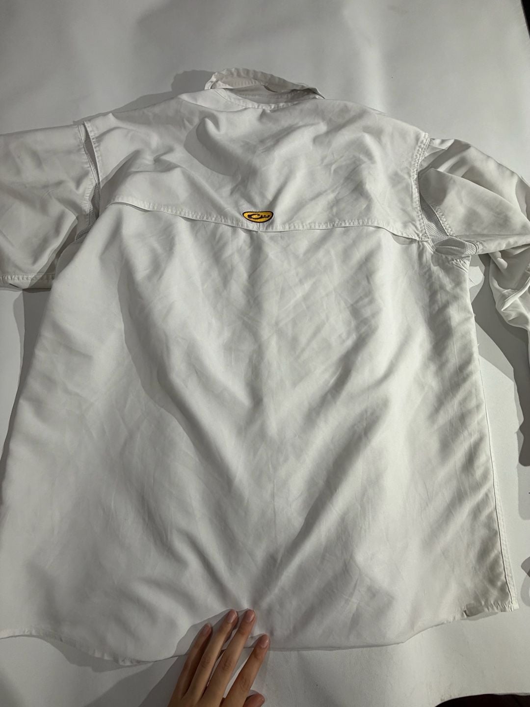 Drake Clothing Co LSU Tigers White Fishing Shirt Mens Size XL 9