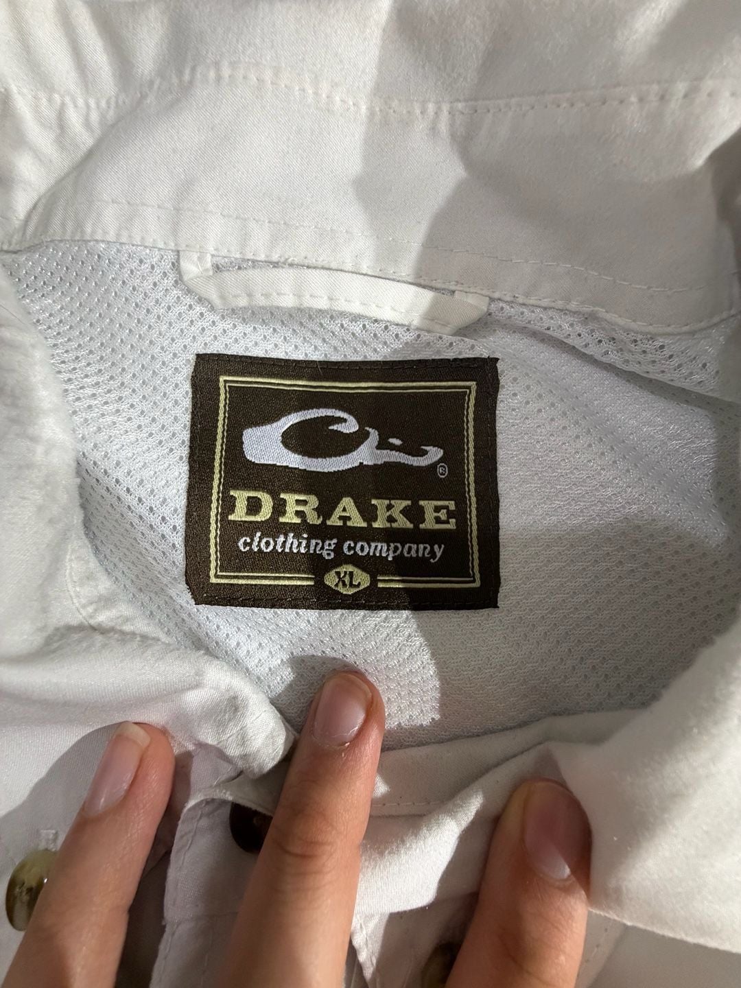 Drake Clothing Co LSU Tigers White Fishing Shirt Mens Size XL 4