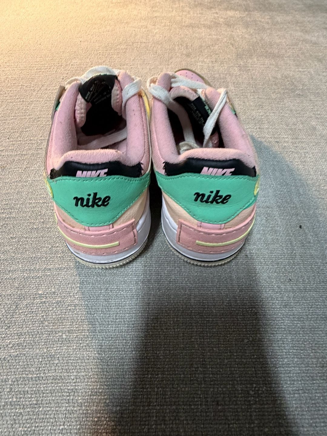 Nike Air Force 1 Shadow Sneakers Pink Green 4