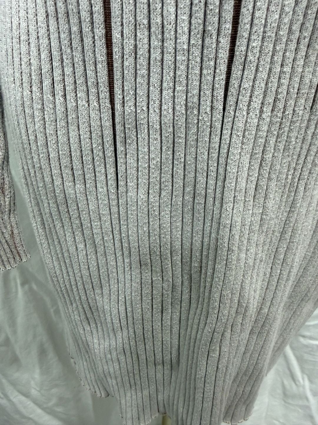 Ribbed Knit Mock Neck Long Sleeve Midi Sweater Dress 8