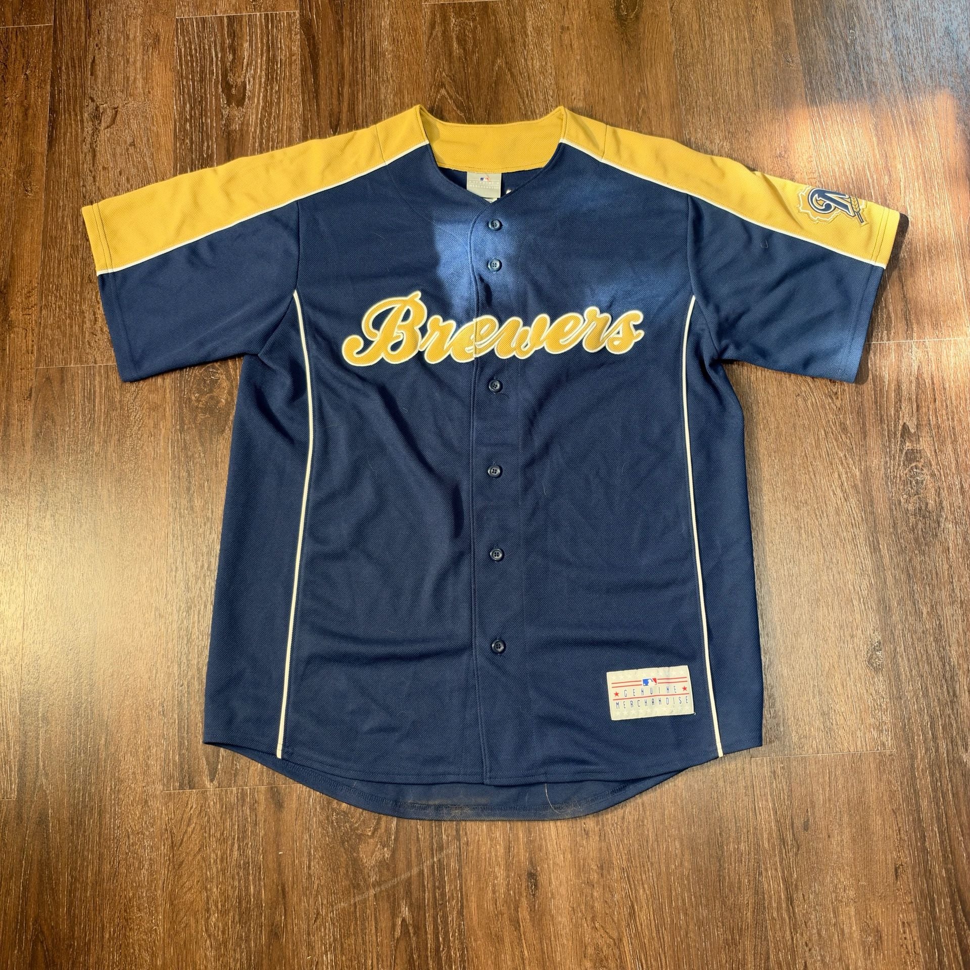 Genuine Merchandise MLB Milwaukee Brewers Corey Hart #1 Jersey Size L 2