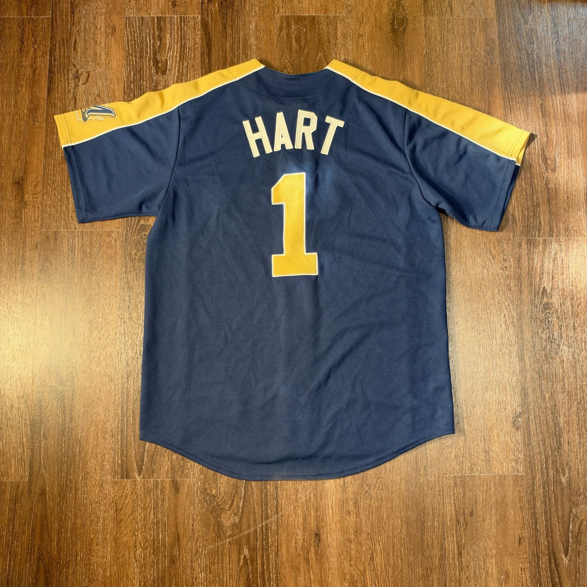 Genuine Merchandise MLB Milwaukee Brewers Corey Hart #1 Jersey Size L 3