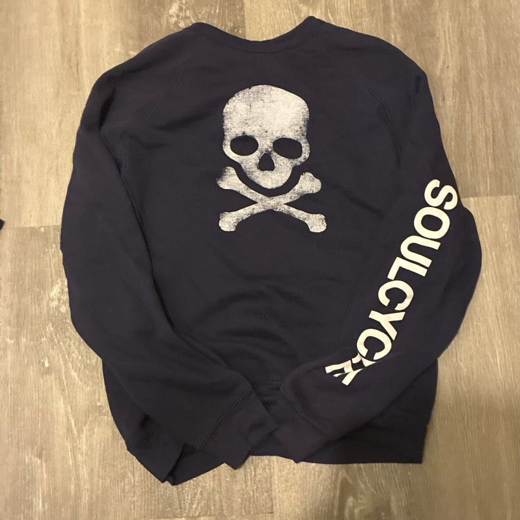 SoulCycle Skull Sweatshirt Navy Blue 1
