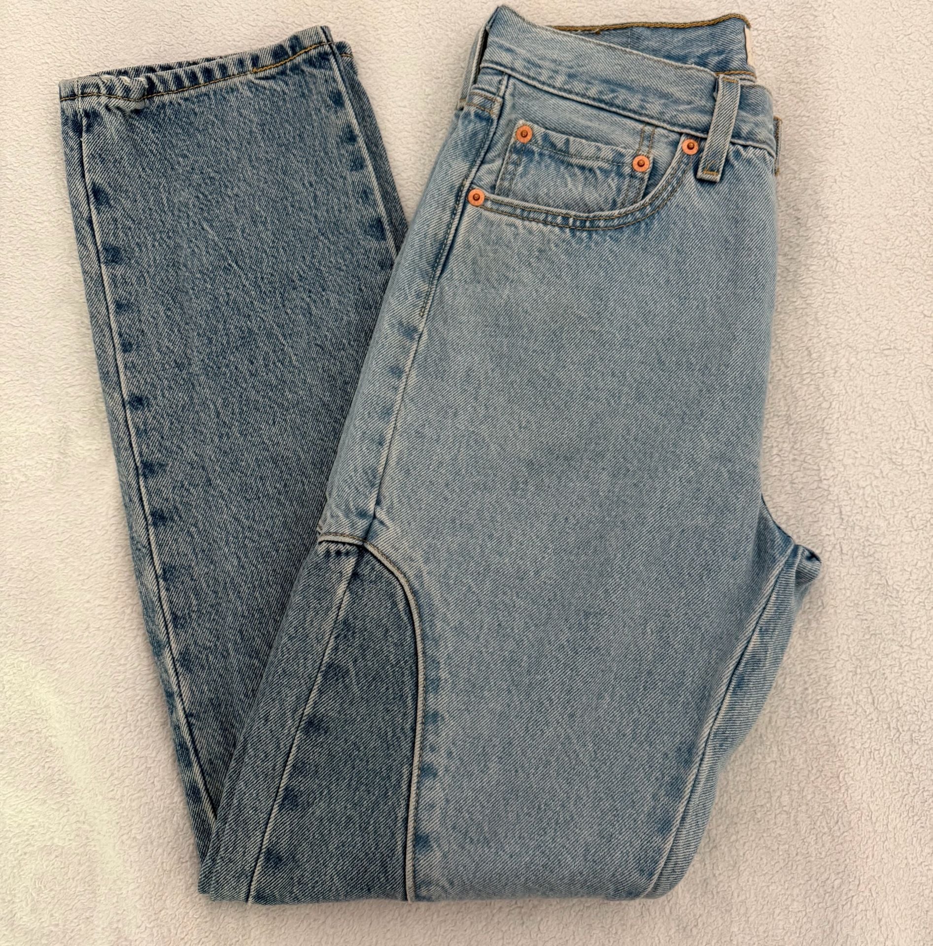 Levi's 501 Original Chaps Straight Leg Western Look Jeans 2