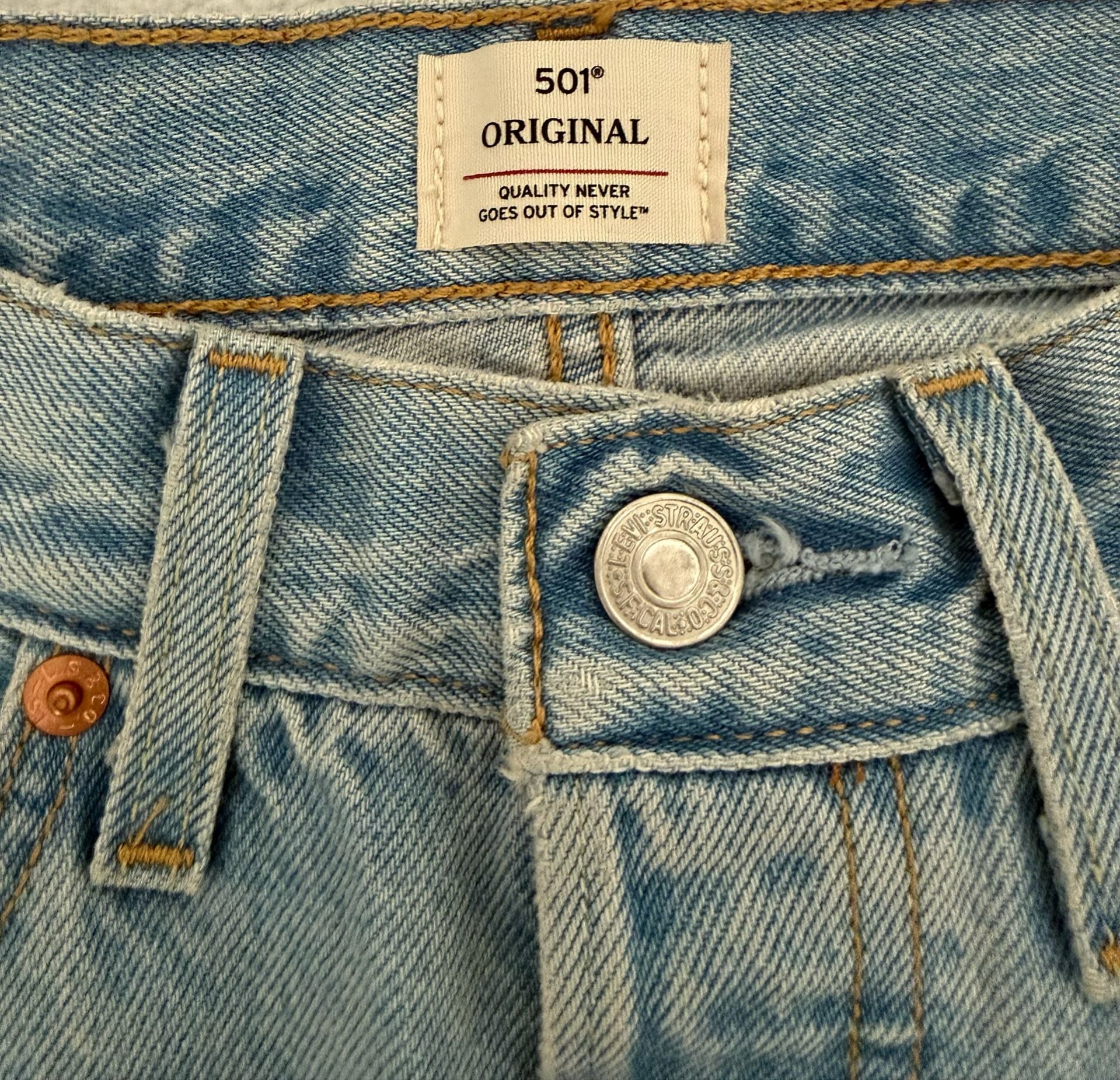 Levi's 501 Original Chaps Straight Leg Western Look Jeans 4