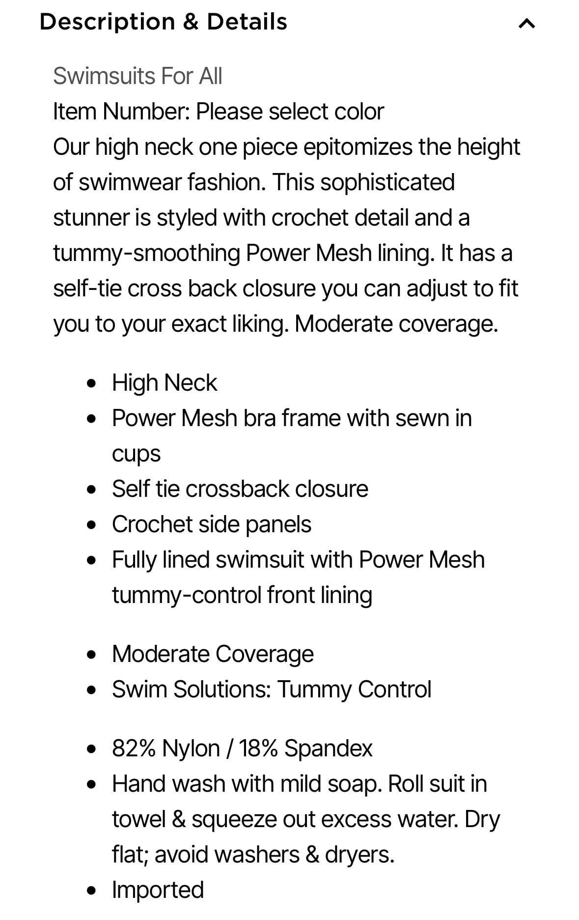 Swimsuits For All-High Neck One Piece Swimsuit- Burgundy Crochet- Size 18 (NWT) 5
