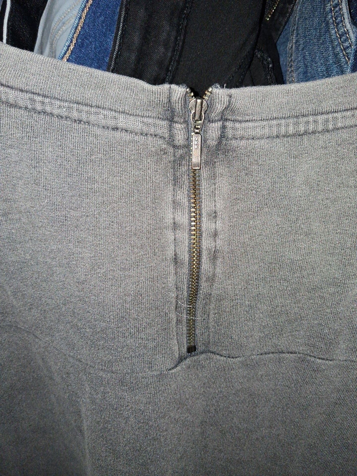 Soft Surroundings Gray Long Sleeve Sweatshirt Top 8
