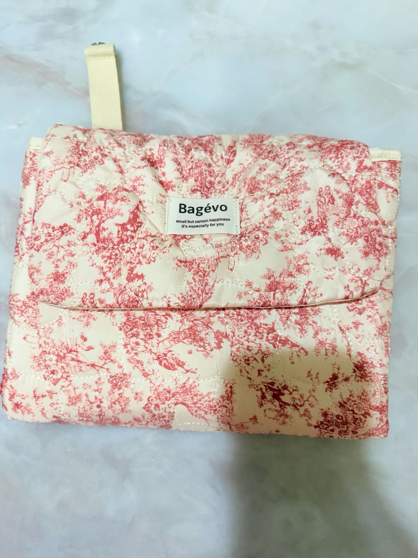 Lushandy Quilted Diaper Bag Backpack, Vintage Floral Puffer Diaper ... 12