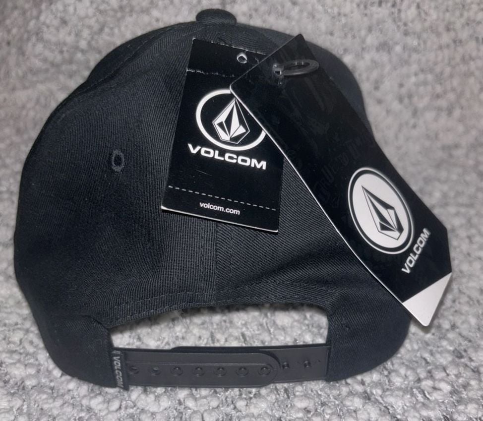 Volcom Men's Quarter Snapback Black Hat Clothing Apparel ..., 4
