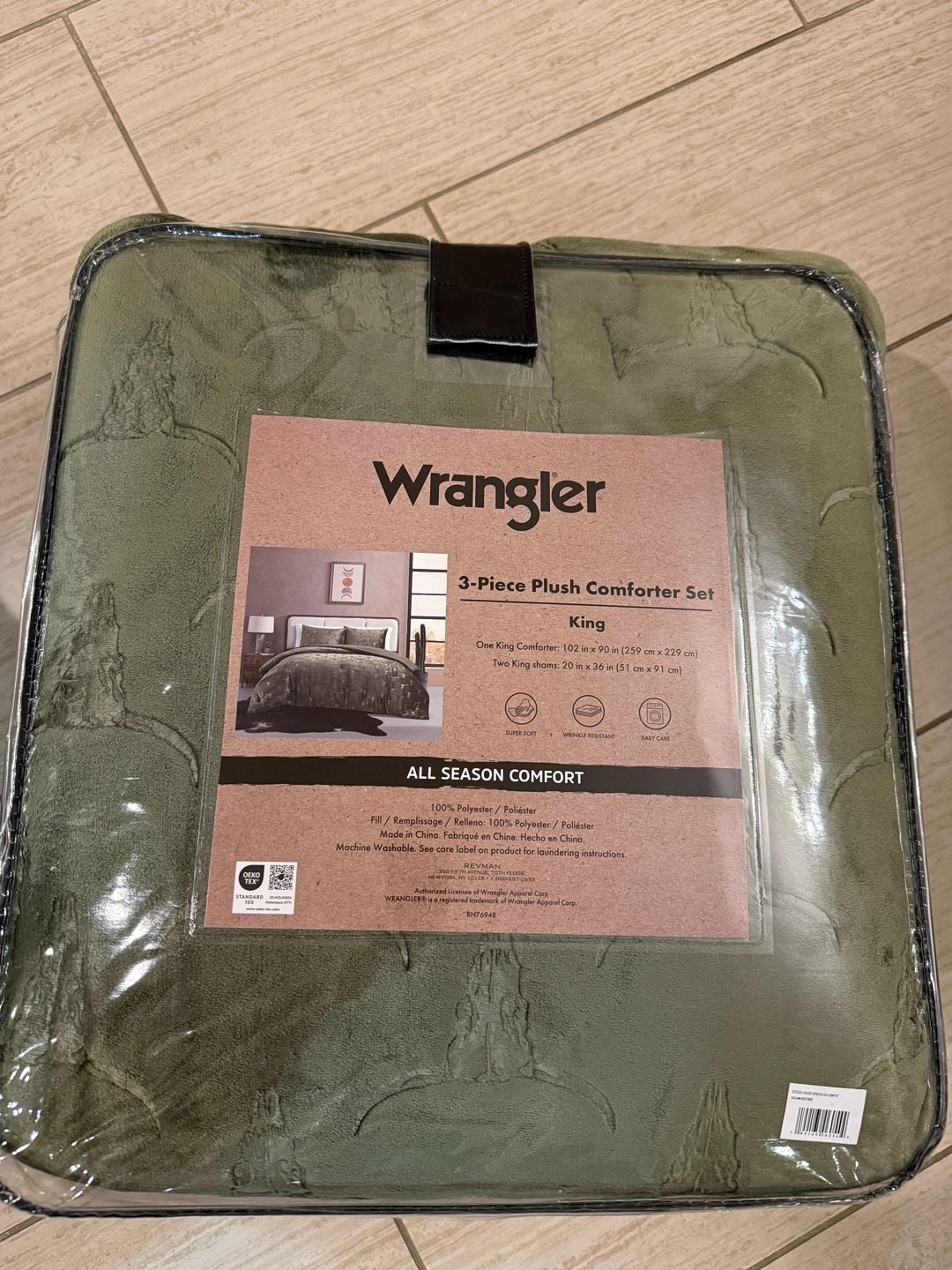 Wrangler 3-Piece Plush Comforter Set King 2