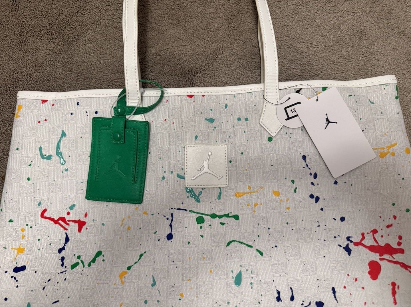 Jordan Monogram Men's / Unisex Tote Bag (32L) Sail / White MA0896-782 5