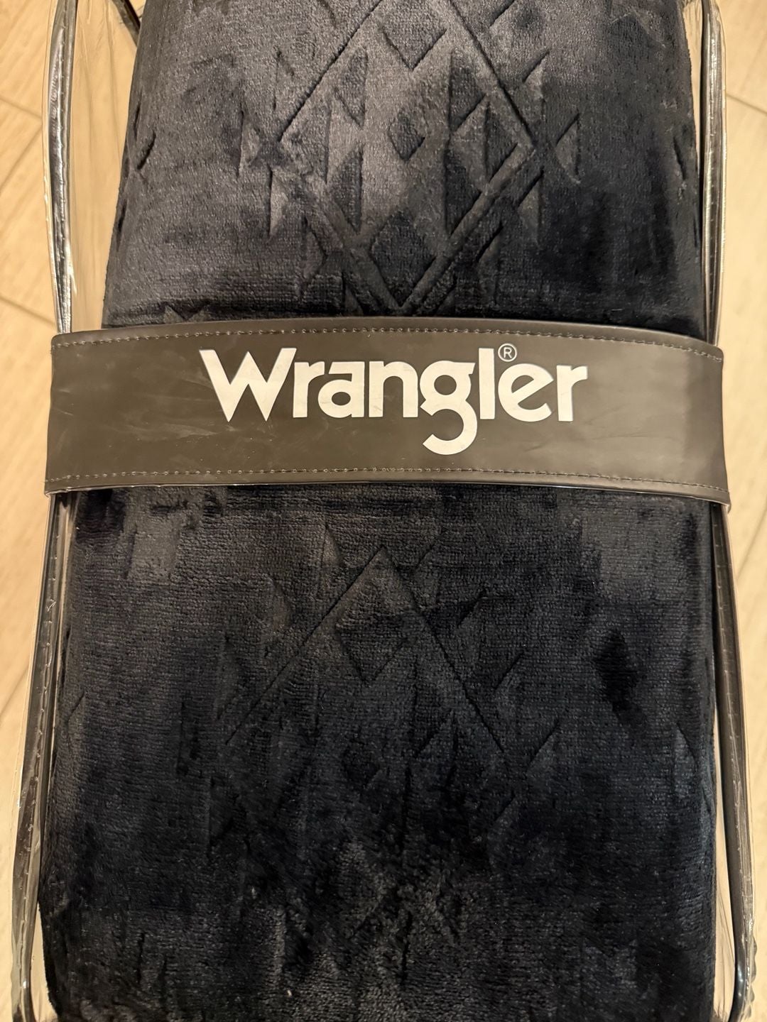 Wrangler 3-Piece Plush Comforter Set King Black 6