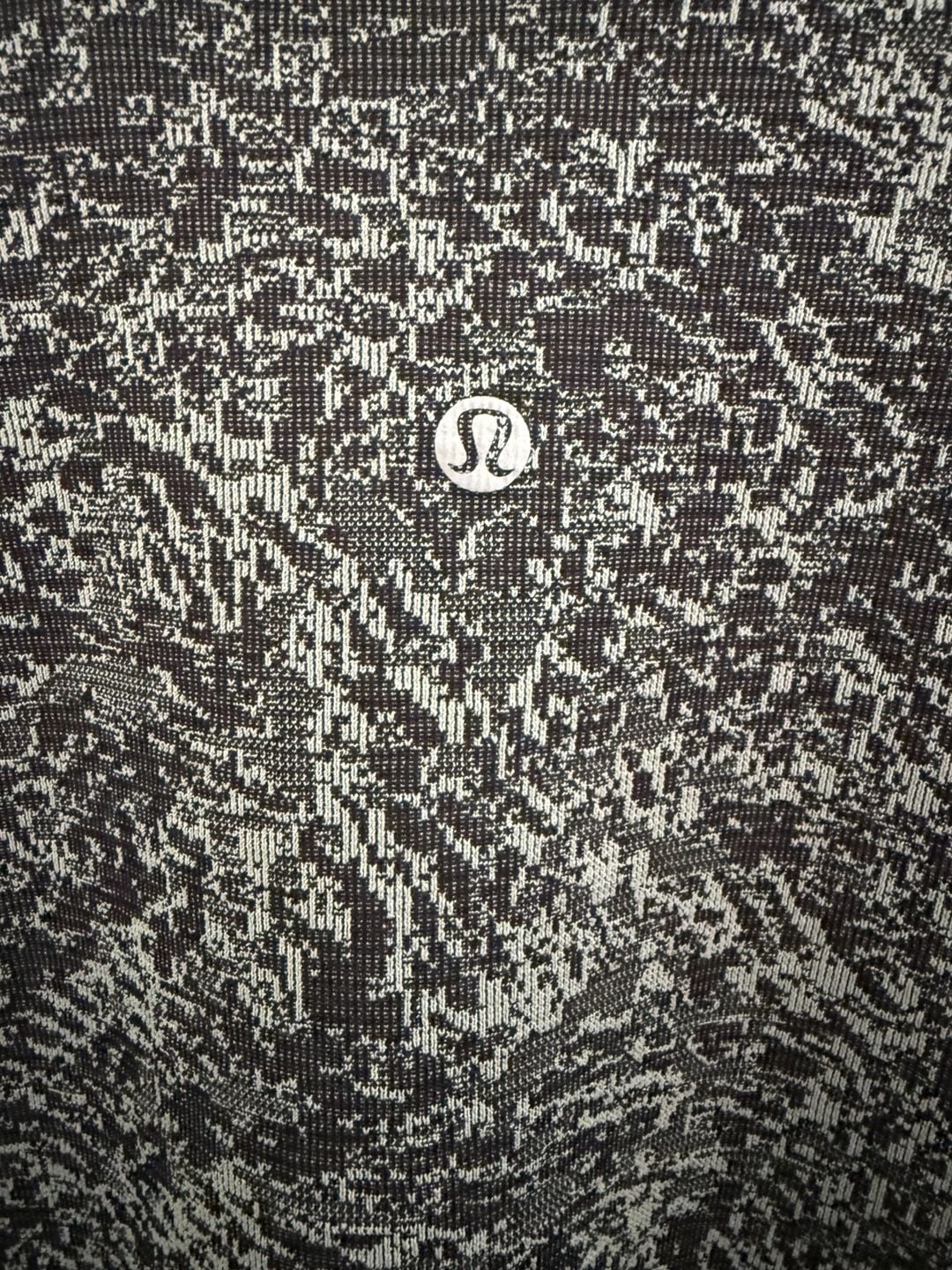 Lululemon Swiftly Breathe Long Sleeve Floral Fauna Black Gray 4