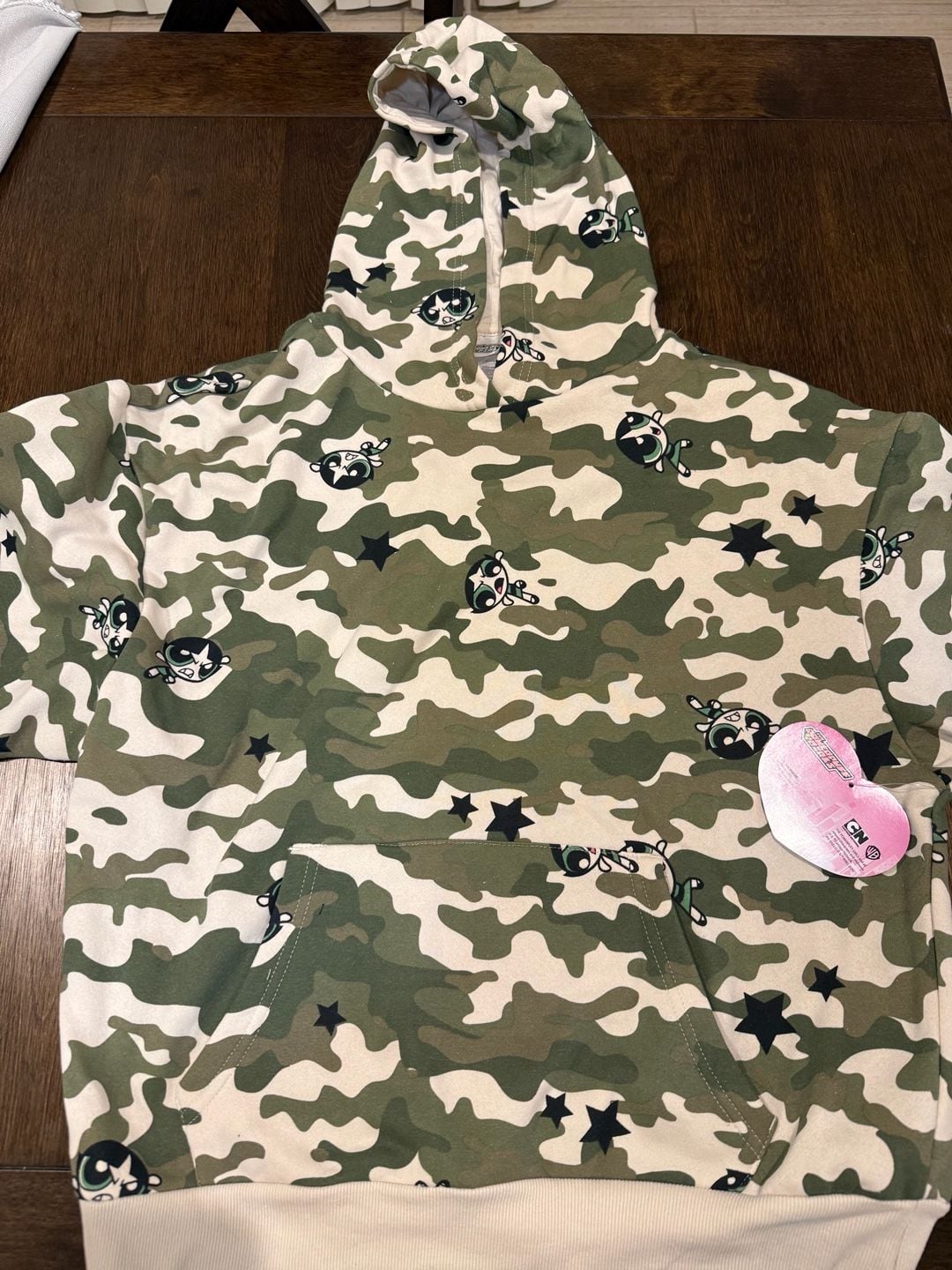 The Powerpuff Girls Camo Hoodie Size XS 2