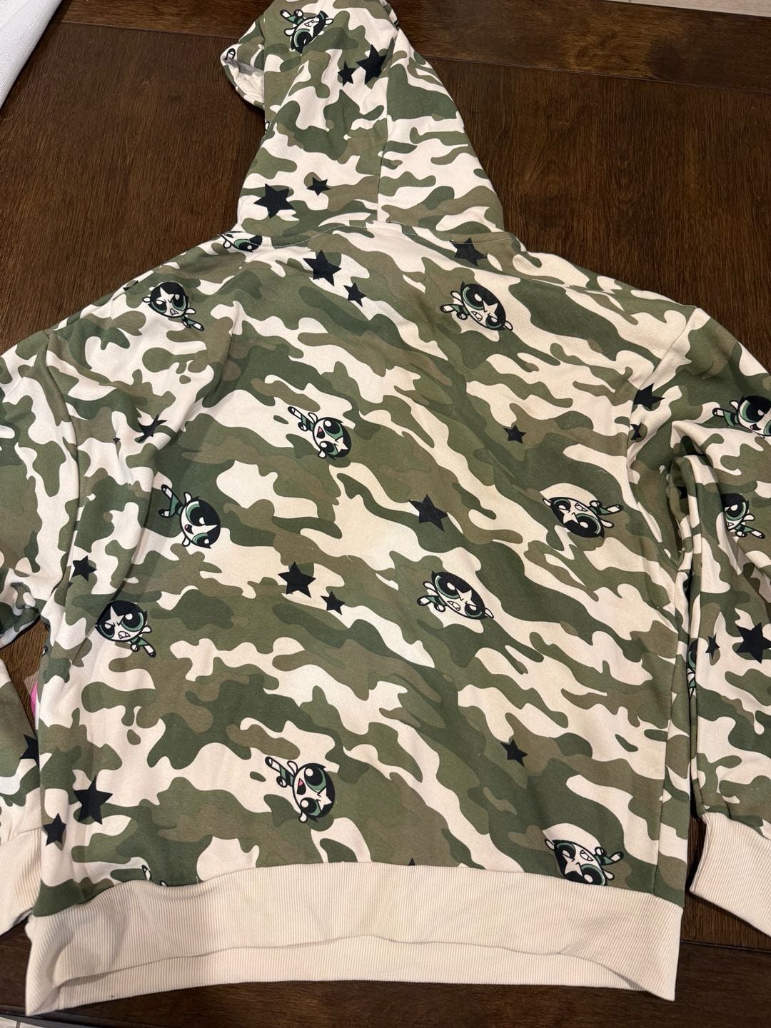 The Powerpuff Girls Camo Hoodie Size XS 3