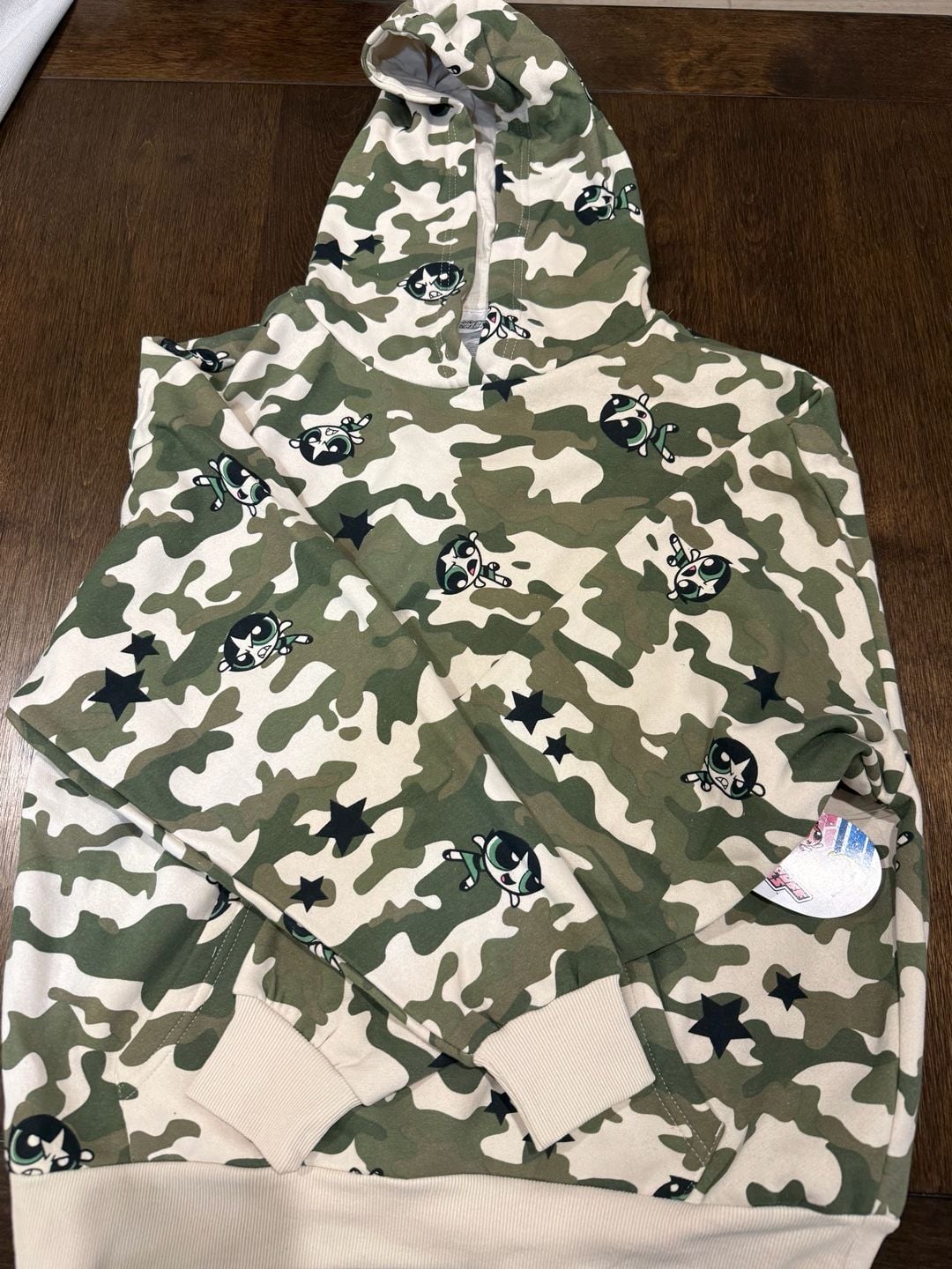 The Powerpuff Girls Camo Hoodie Size XS 4