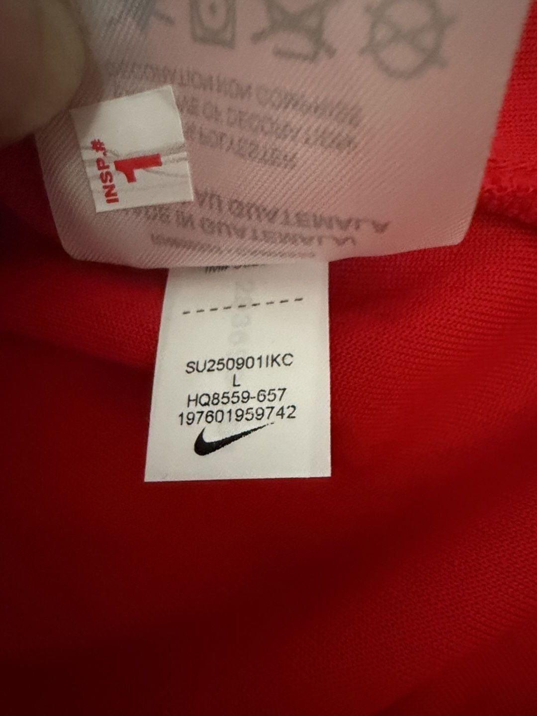 Nike Las Vegas Aces Plum Red Jersey Women's Size Large 8