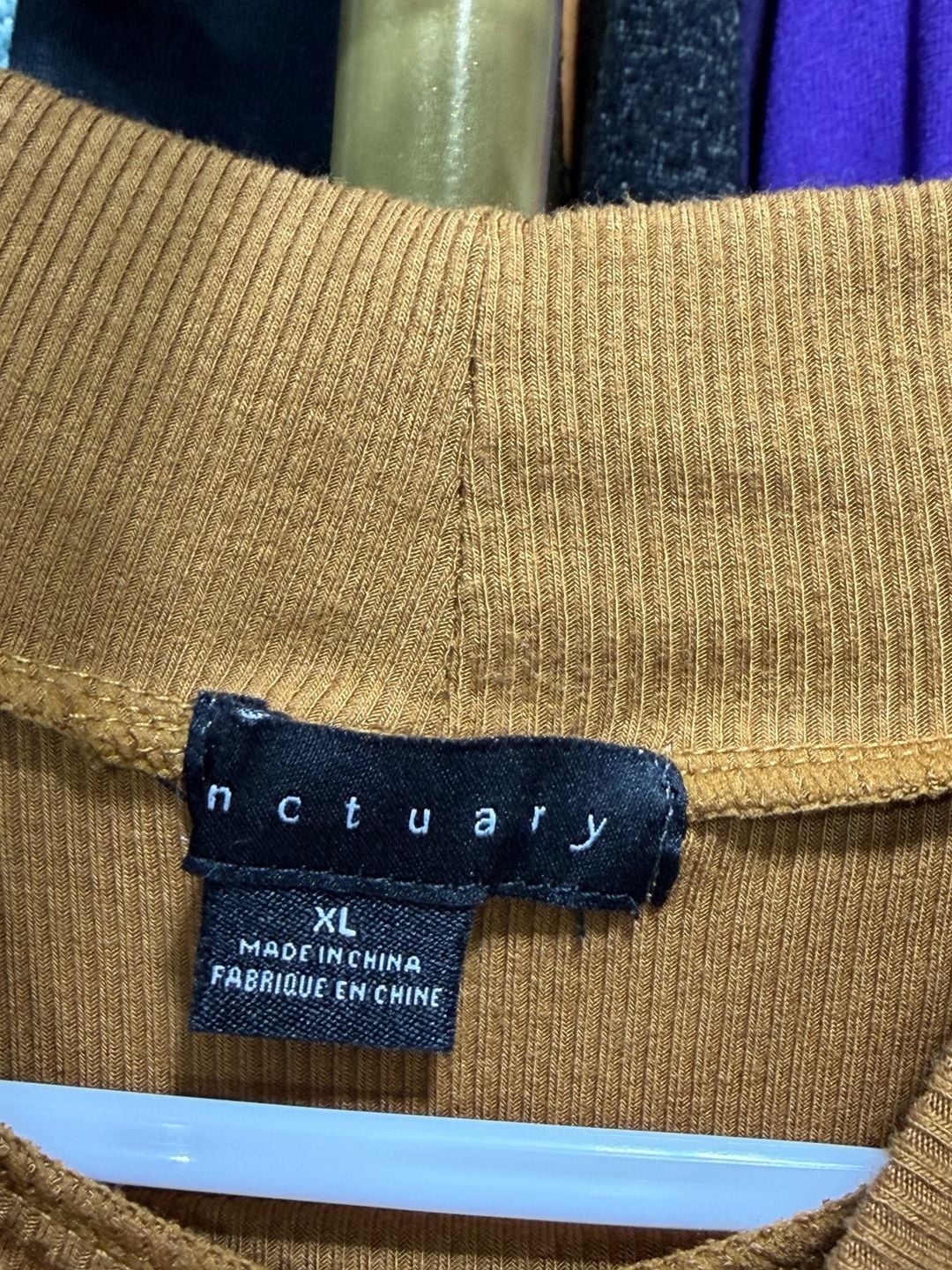 Sanctuary Ribbed Turtleneck Sweater Size XL Mustard Yellow Long Sleeve 4