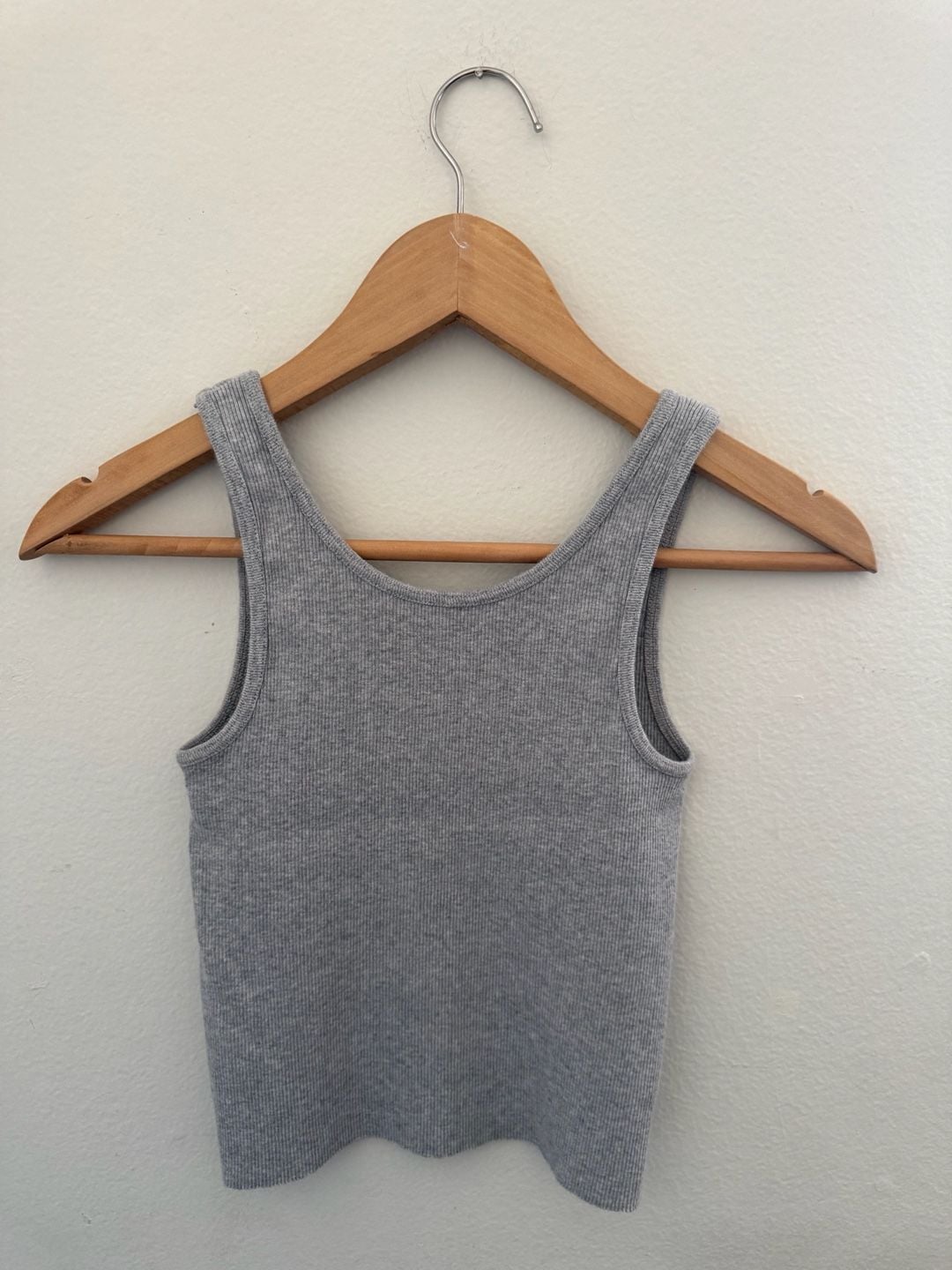 John Galt San Francisco Embroidered Ribbed Tank Top Gray 3