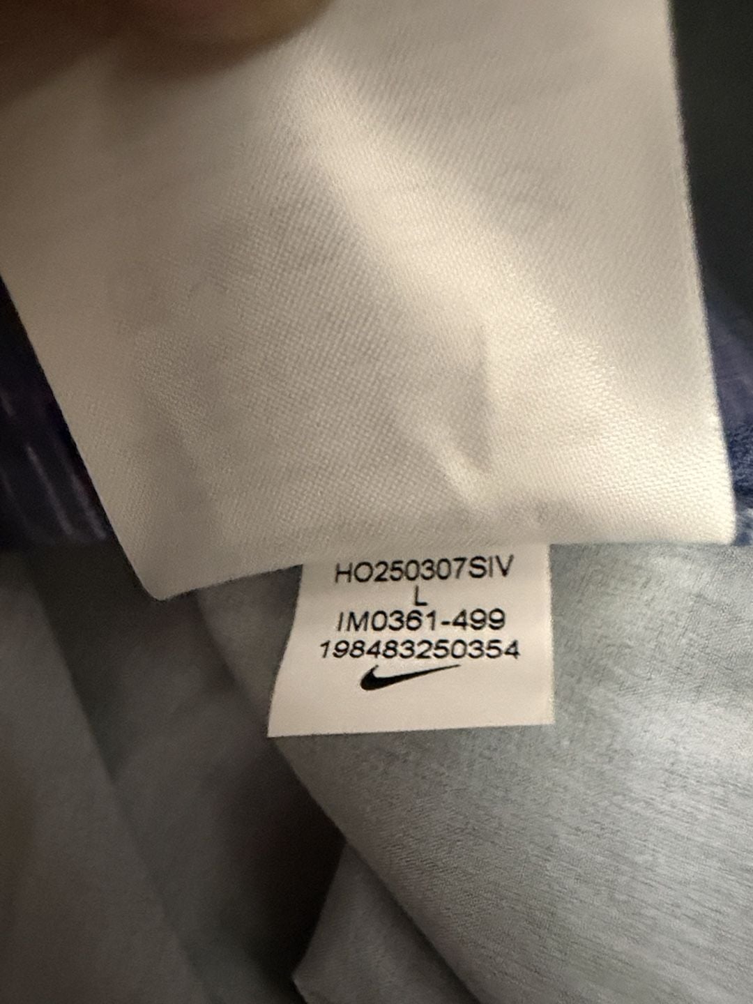 Nike Swift Running Jacket Size L Blue Marble Print Hooded Windbreaker 8
