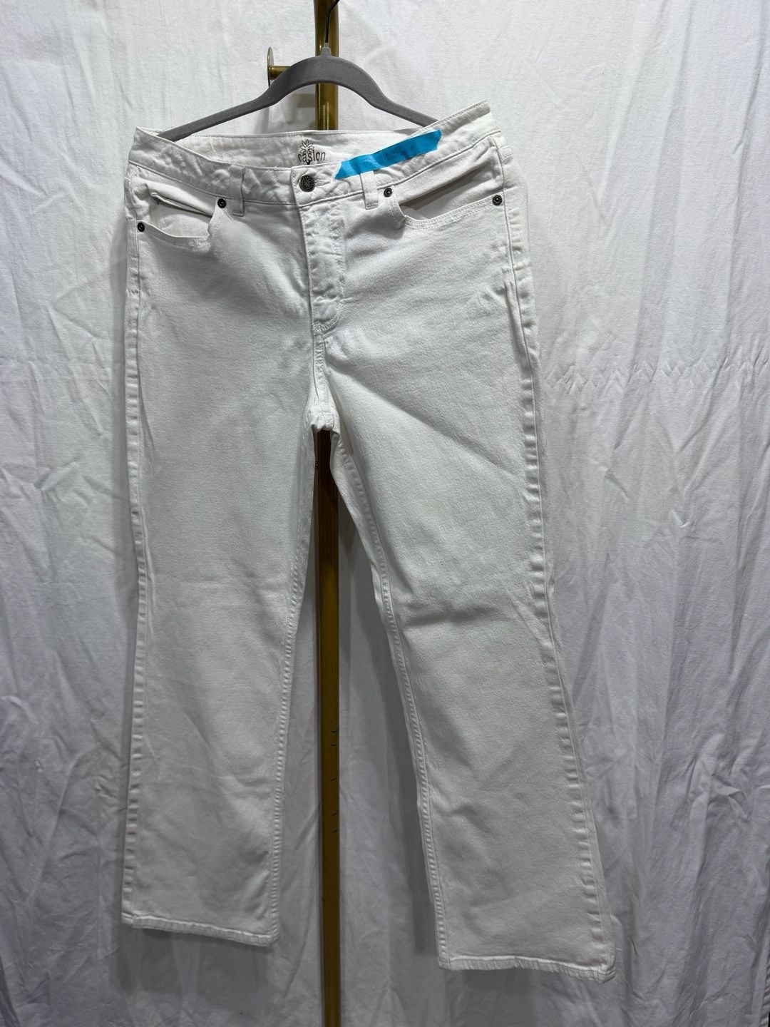Caslon White Straight Leg Jeans large/10P 32x27 4